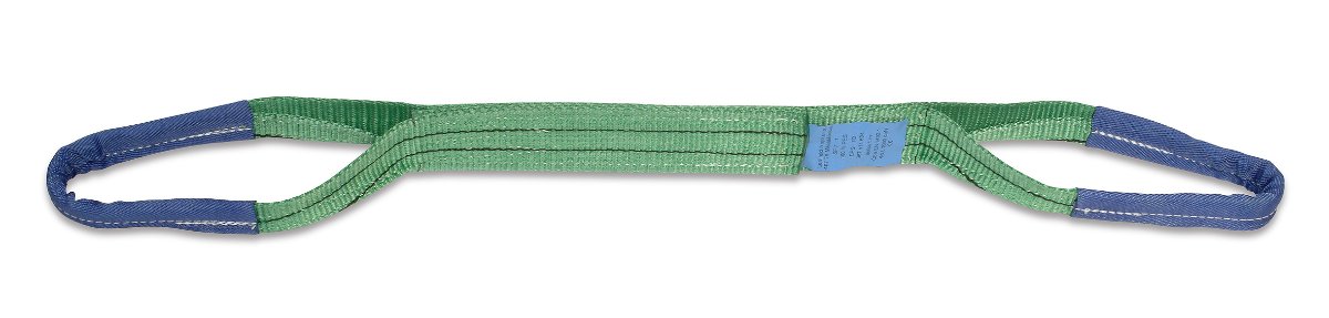 Two layer harness strap with textile slings