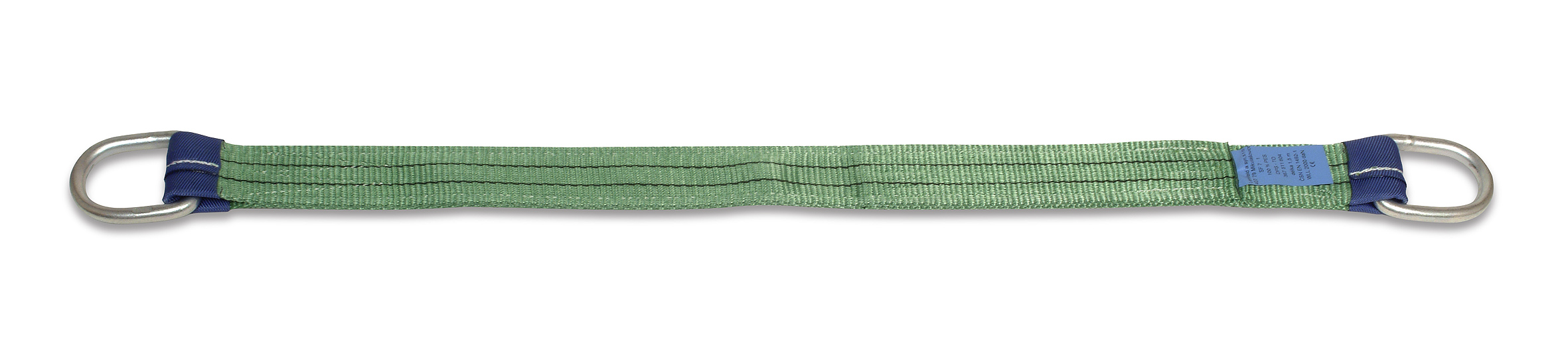 Two layer harness strap with metal slings